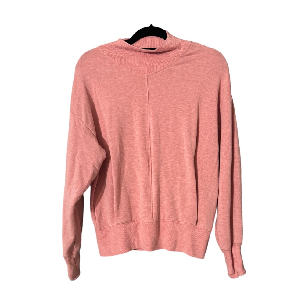Athleta Apollo Conch Pink Heather Crewneck Sweatshirt Women’s Small - Picture 3 of 8